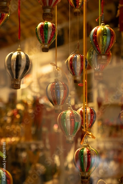 Obraz colorful christmas shopwindow