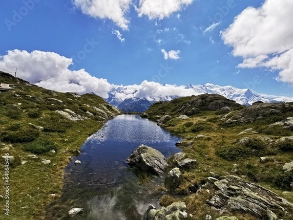 Obraz lake and blue sky