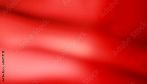 Fototapeta Abstract red background. Simple background. Backdrop Luxurious red gradient. Soft wave background. Backdrop accompanying presentation. Free space illustration for product. Illustration for text