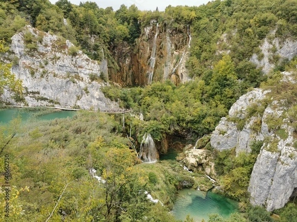 Obraz waterfall in the mountains