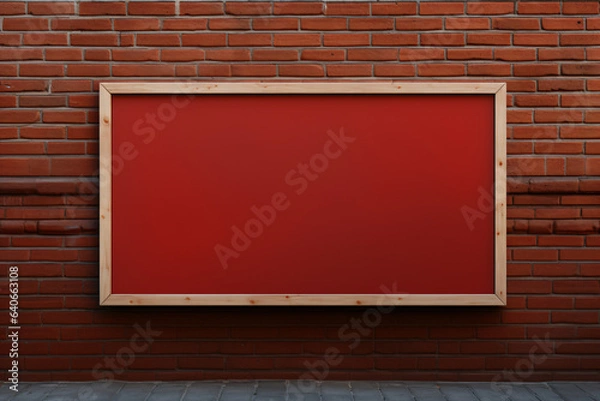 Obraz Blank billboard on the wall