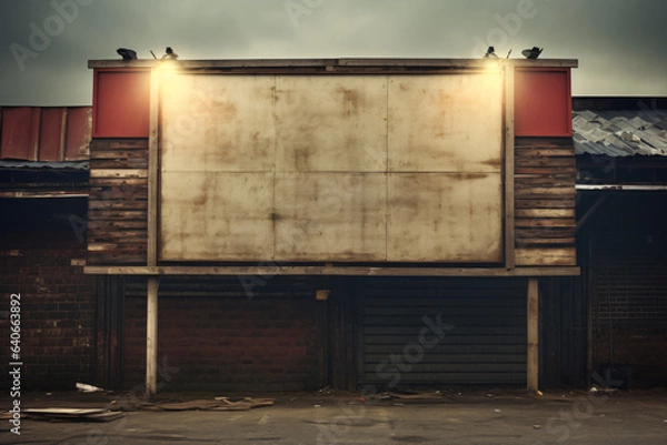 Obraz Blank billboard on the wall