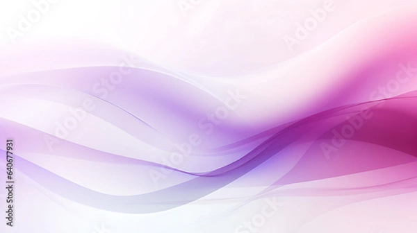Fototapeta purple white background, waves, for desktop, screensaver, ai generated