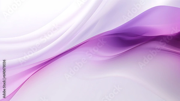 Fototapeta purple white background, waves, for desktop, screensaver, ai generated