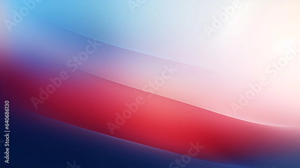 Obraz red and blue wave abstract background, texture, ai generative
