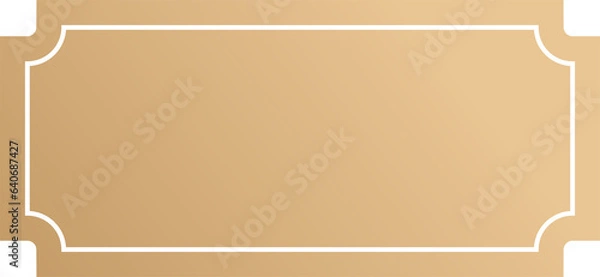 Fototapeta golden ticket badge element