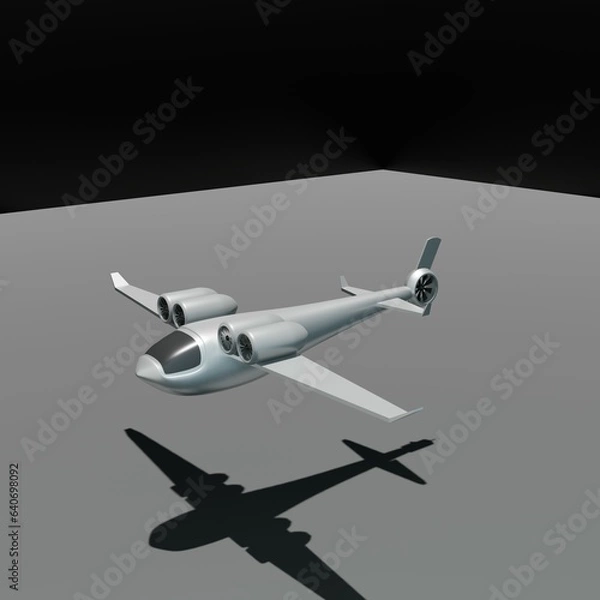 Fototapeta airplane in the sky