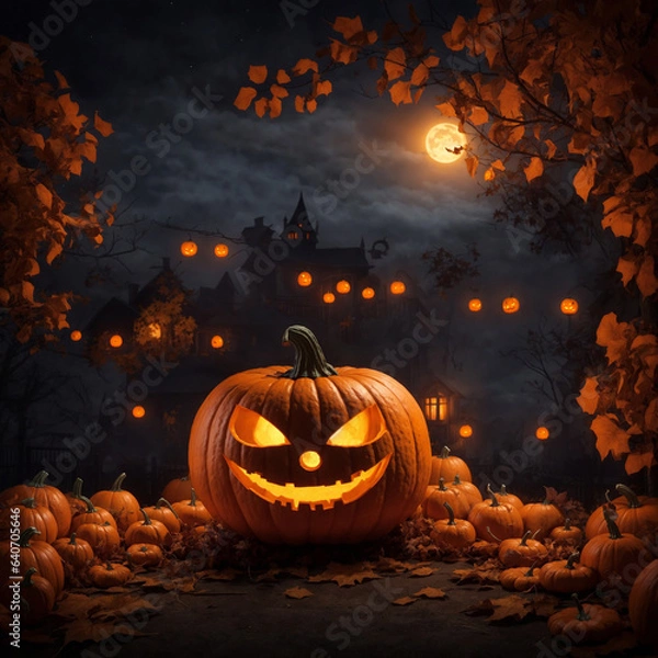 Fototapeta ハロウィン　カボチャイメージ