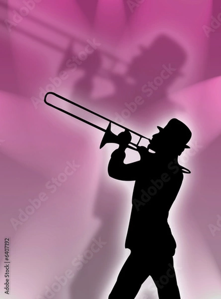 Obraz Trombettista nella luce