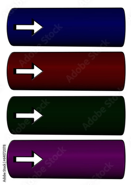 Fototapeta renkli oklu menü