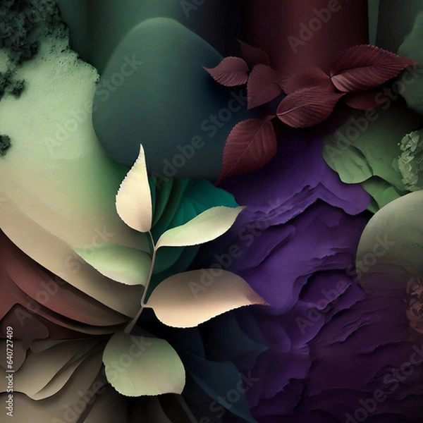 Obraz Nature’s Abstract Art · Close-Up of Vibrant Flora