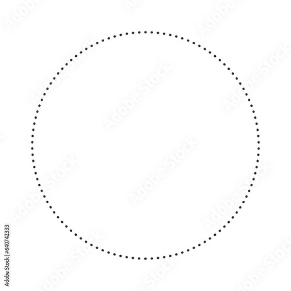 Obraz black dot round circle vector illustration design