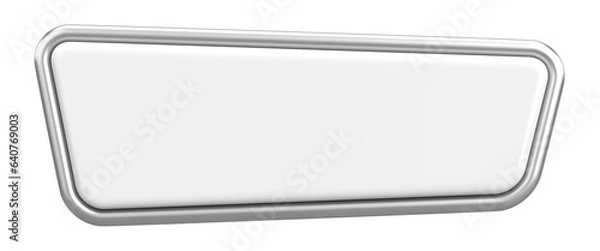 Fototapeta 3D button. Empty button. 3D illustration.