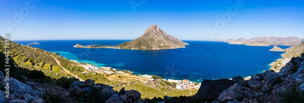 Obraz landscape with mountain island