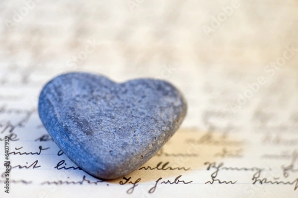 Obraz Herz auf Brief