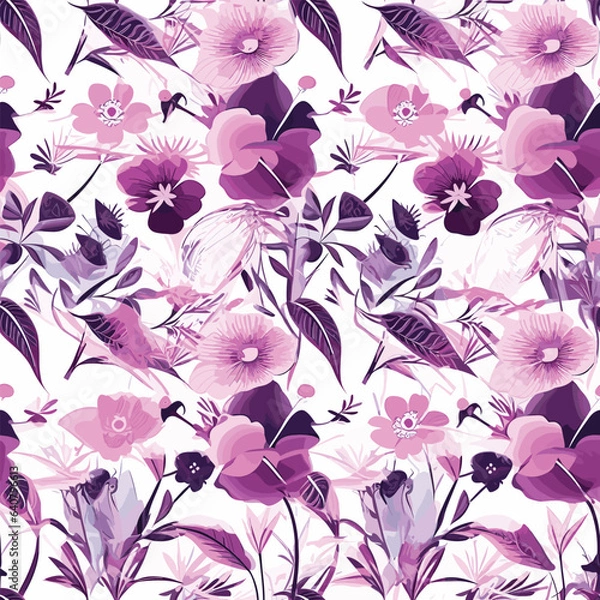 Obraz Seamless Pattern With Floral Motifs able
