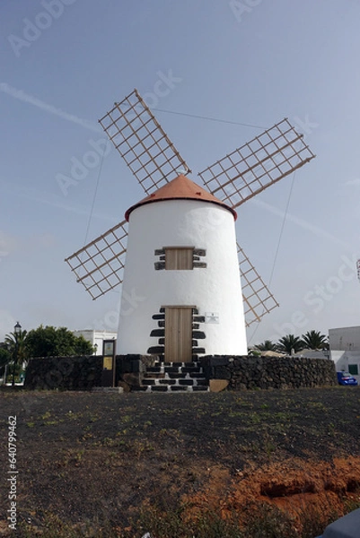 Fototapeta Windmühle in Teguise, Lanzarote