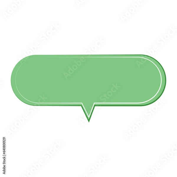 Fototapeta Speech  bubble  icon. Flat  design. Isolated white background