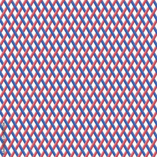 Fototapeta Colorful Striped Bamboo Basketwork Pattern 21