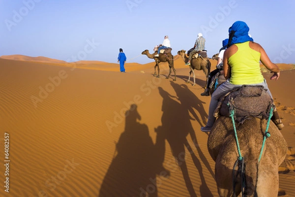 Fototapeta Desert caravan