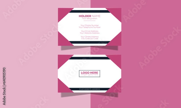 Obraz Simple Professional Business card design for personal and company identity.
