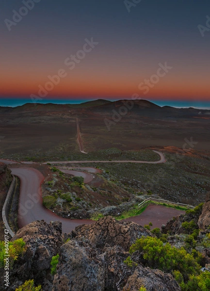 Obraz Blue hour on volcano.
