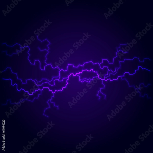 Obraz Blue Electric Lighting Effect, Abstract Backgrounds. Vector