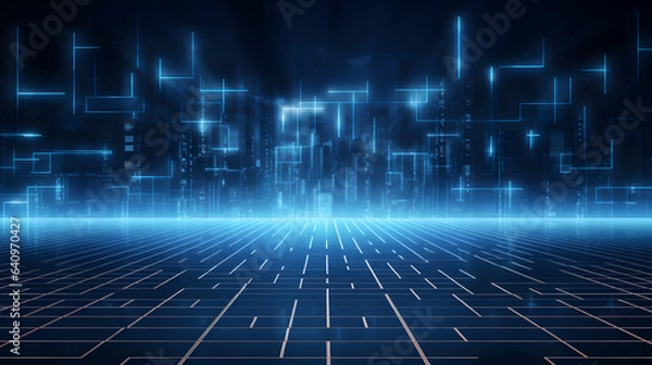 Obraz digital tecnology background