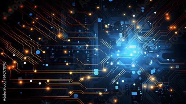 Obraz digital tecnology background