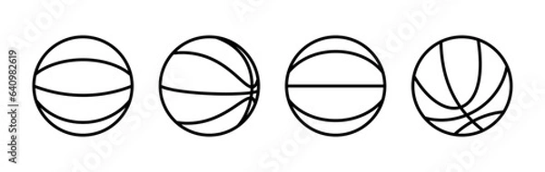 Obraz Basketball icon vector. basketball logo vector icon