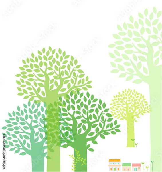 Obraz 나무 배경 2