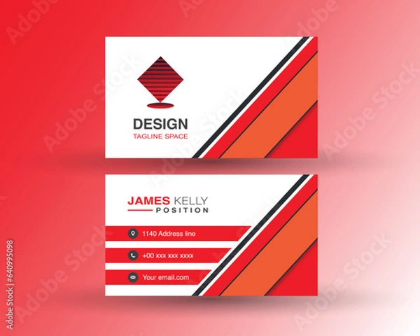 Obraz simple modern vector business card design