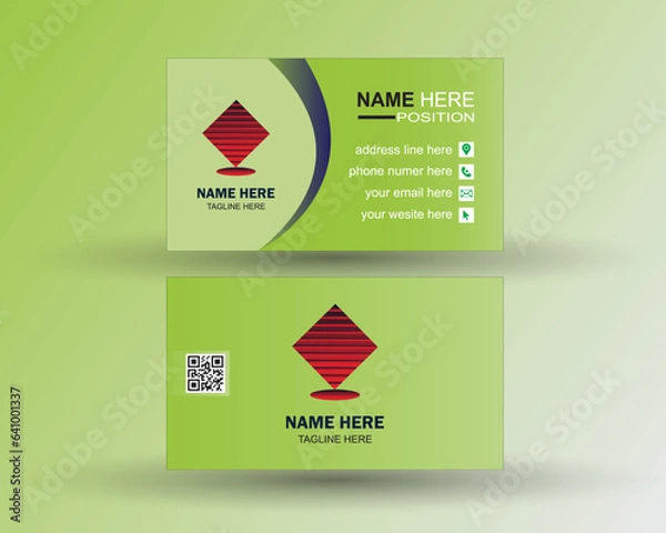 Fototapeta simple vector business card design