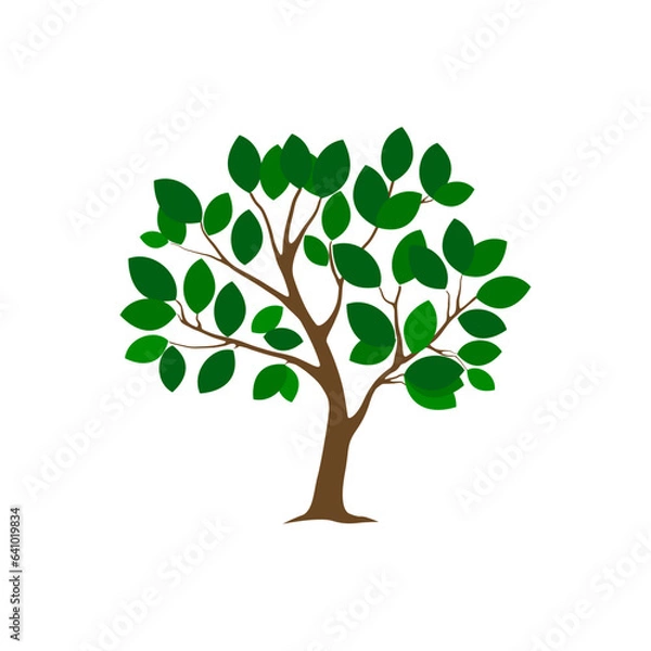 Obraz simple tree decor silhouette vector image
