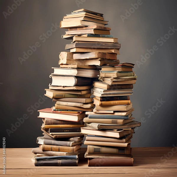 Obraz pile of old books