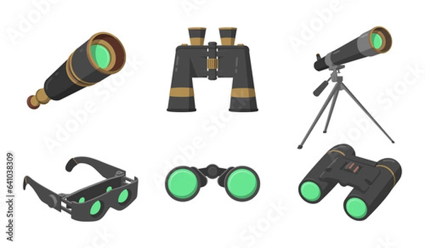 Obraz binoculars is a remote observation instrument