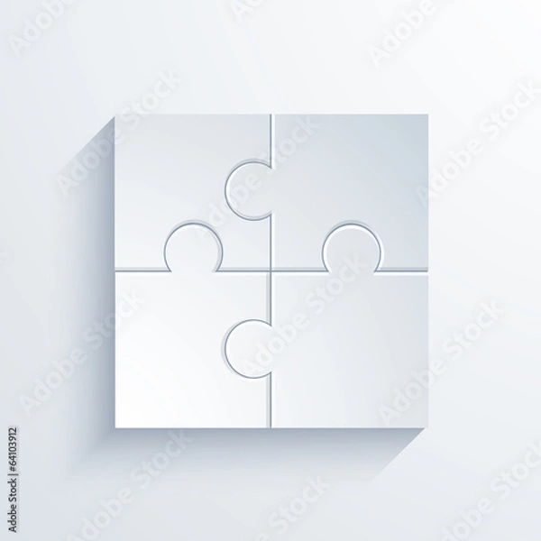 Obraz Vector modern puzzle background