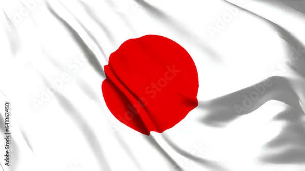 Obraz 日本の国旗がはためいています。