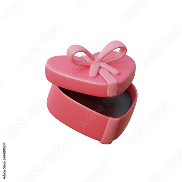 Obraz 3D Heart shaped box