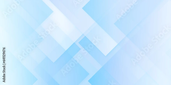 Fototapeta Geometric stripe vector background with soft blue color, product presentation and technology concept blue abstract background, modern seamless business and cover blue design abstract background.	