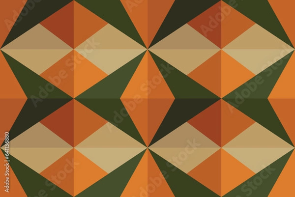 Obraz Modern geometric shapes patterns, seamless vector illustration. Pattern designs with modern geometric shapes can be printed as a background image or used for rugs, carpets, or textile fabric.
