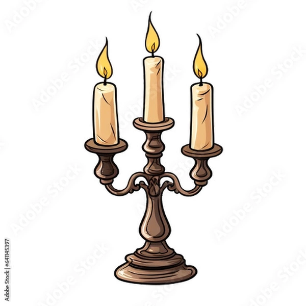 Obraz candlestick and candle