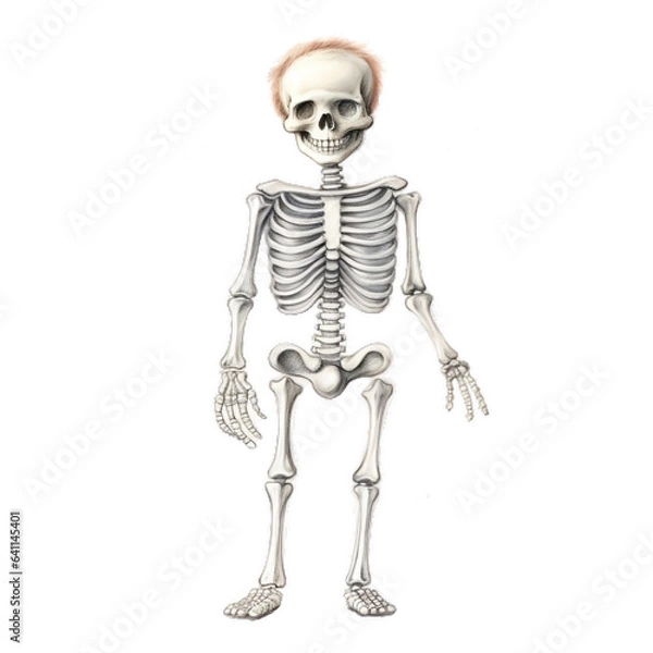 Obraz human skeleton isolated on white