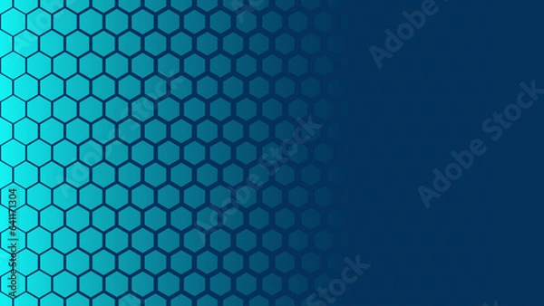 Obraz Blue polygonal abstract technology background