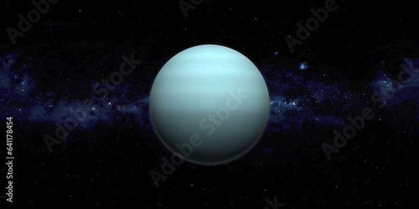 Obraz Uranus and Milky Way Galaxy Background