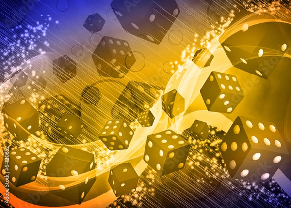 Obraz Kości i kasyno