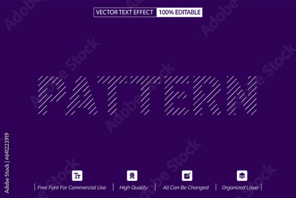 Fototapeta geometric pattern style text effect