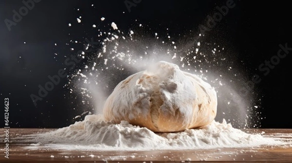 Obraz making atta dough