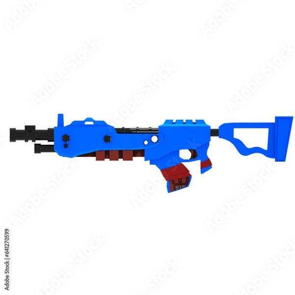 Obraz 3d gamming gun render toy gun