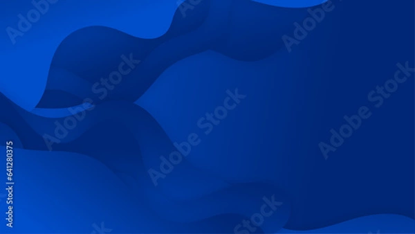 Fototapeta Minimal geometric blue light background abstract design.